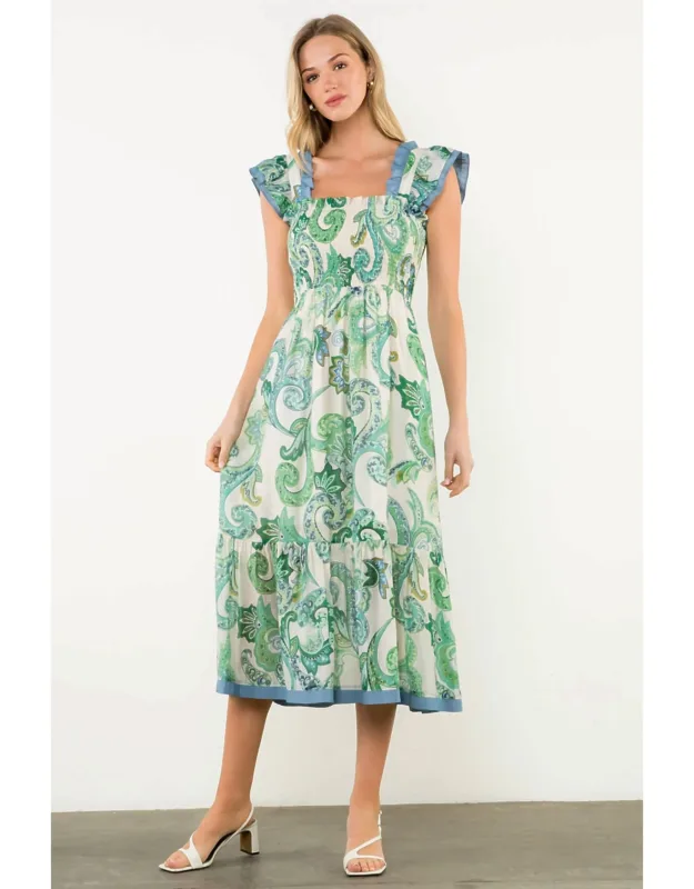 Paisley Midi Dress