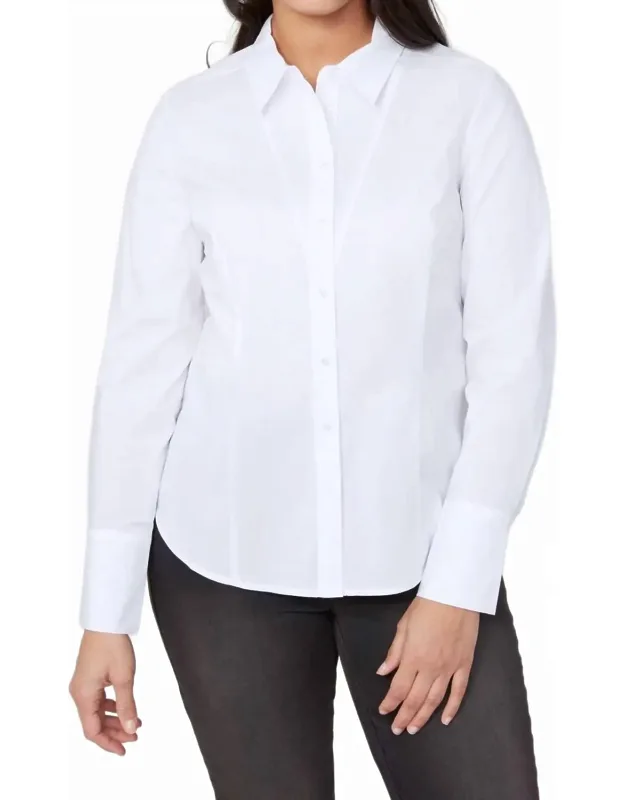 Button Up Woven Blouse