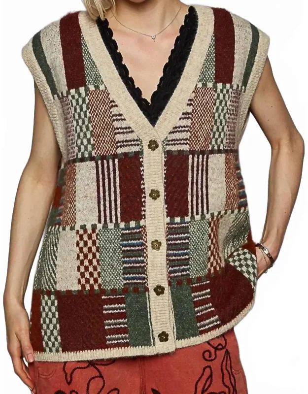 Charm V-neck Sweater Tank
