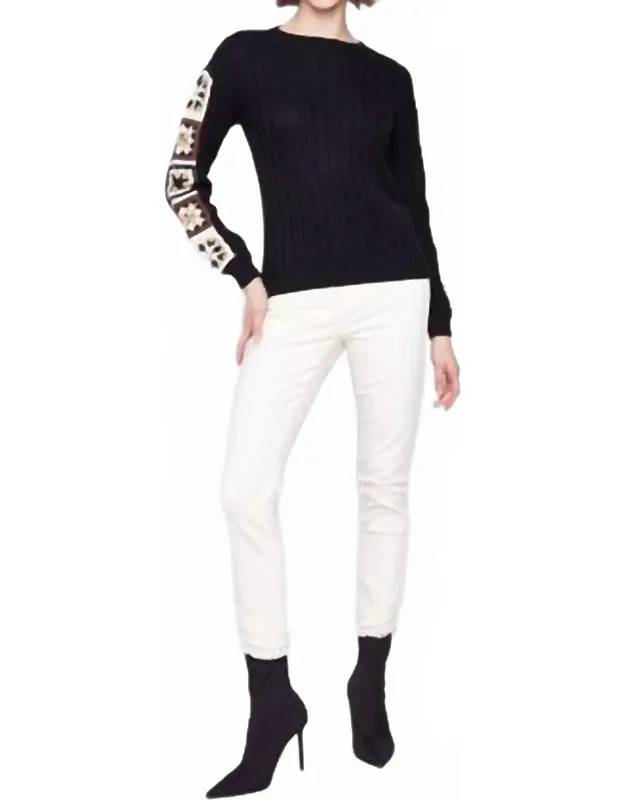 Crochet Sleeve Sweater