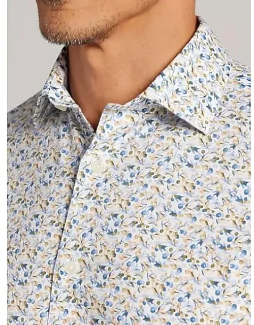 Modern Fit Floral Button Up Shirt