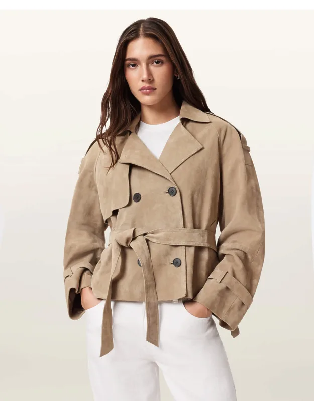 Cropped Suede Jacket