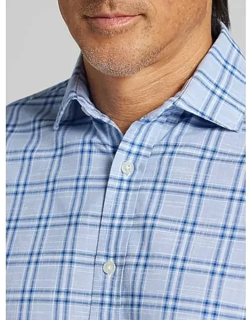 Classic Fit Woven Plaid Button-up Shirt