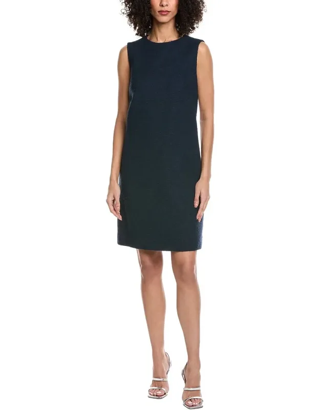 Tweed Wool-blend Shift Dress
