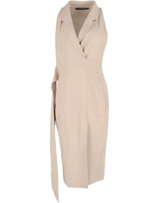 Wrap-effect Midi Dress