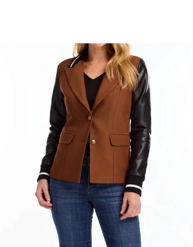 Mixed Media Blazer