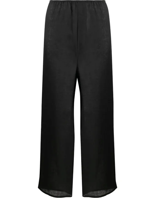 Wide-leg Linen Trousers