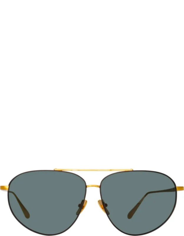 Gabriel Sunglasses With Unique Aviator Shape And Plated Pure Japanese Titanium Frame