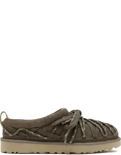 Woven Lace-up Sandals