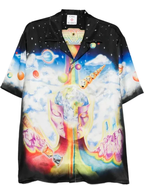The Essential Experience Cuban-collar Graphic Shirt