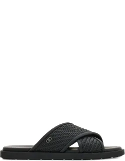 Woven Crossover Sandals