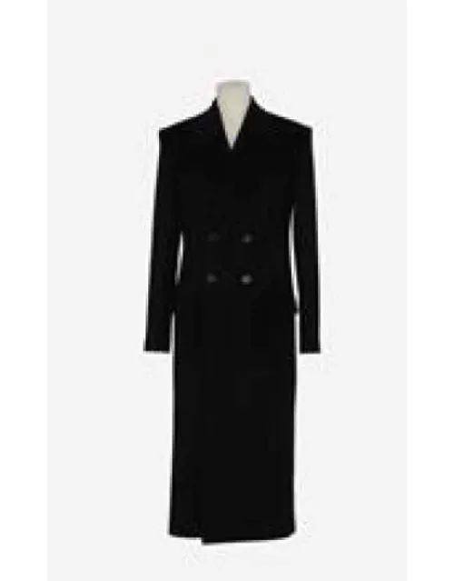 Button Closure Coat In Cashmere