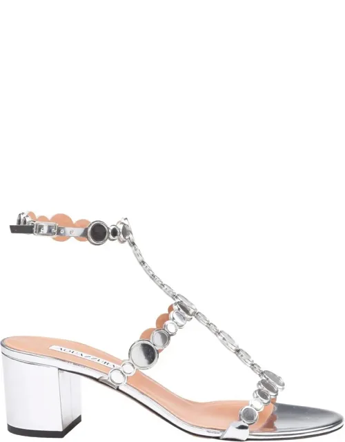 Mirrored Leather Sandal