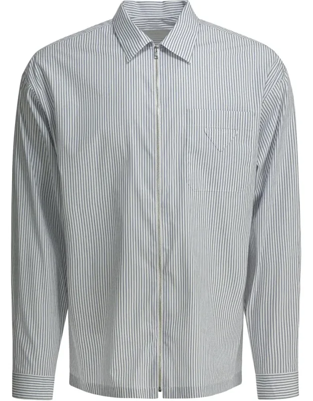 Zippered Cotton Shirt