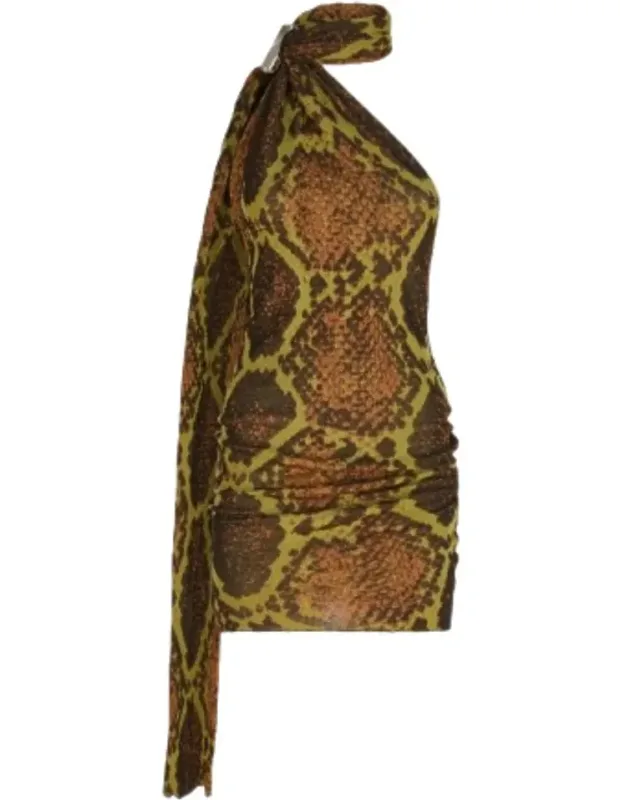 The Attico Dress - One-shoulder Open Back