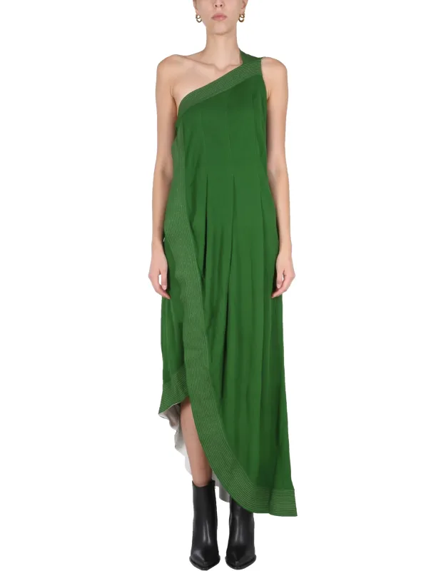 Dress With Contrasting Stitching