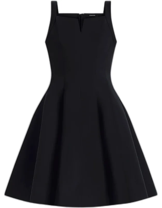 Tulip Pleated Fit-and-flare Dress
