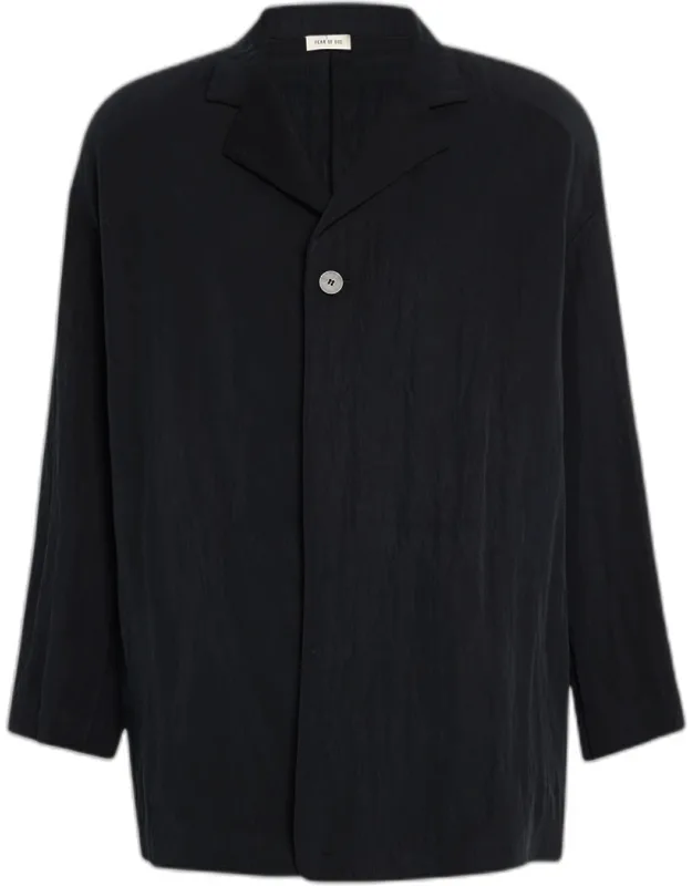 Relaxed-fit Crinkle Twill Blazer