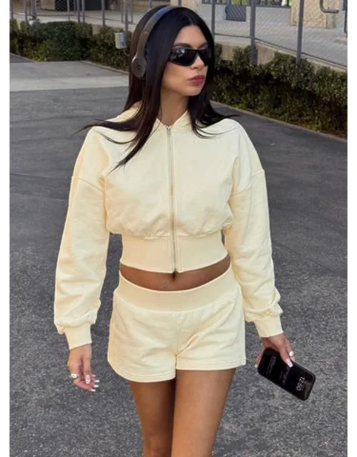Cropped Blouson Hoodie