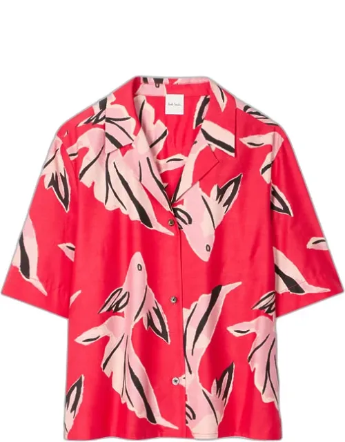 Cotton-silk 'fish' Shirt