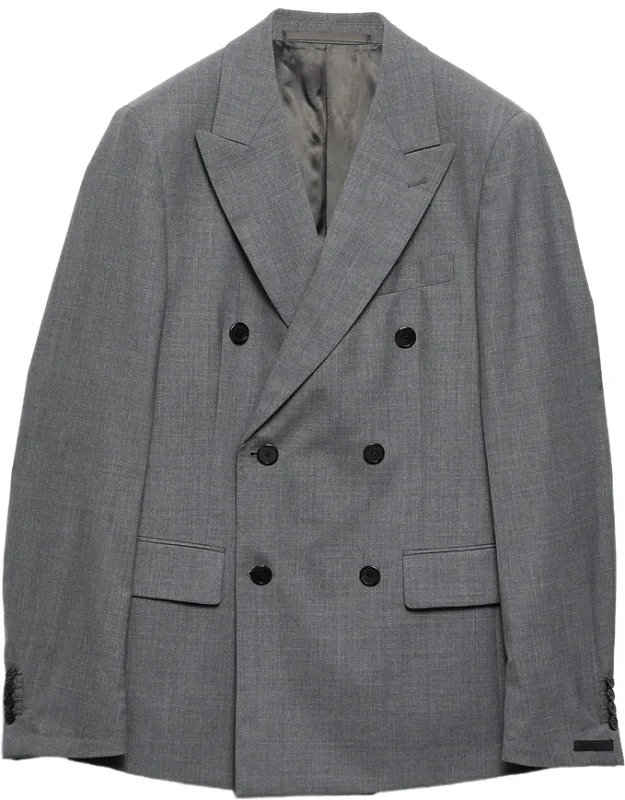 Double-breasted Peak-lapel Blazer