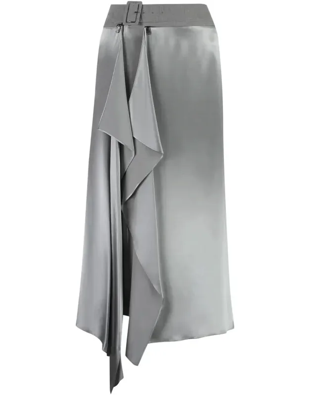 3d Style Rib Flared Skirt