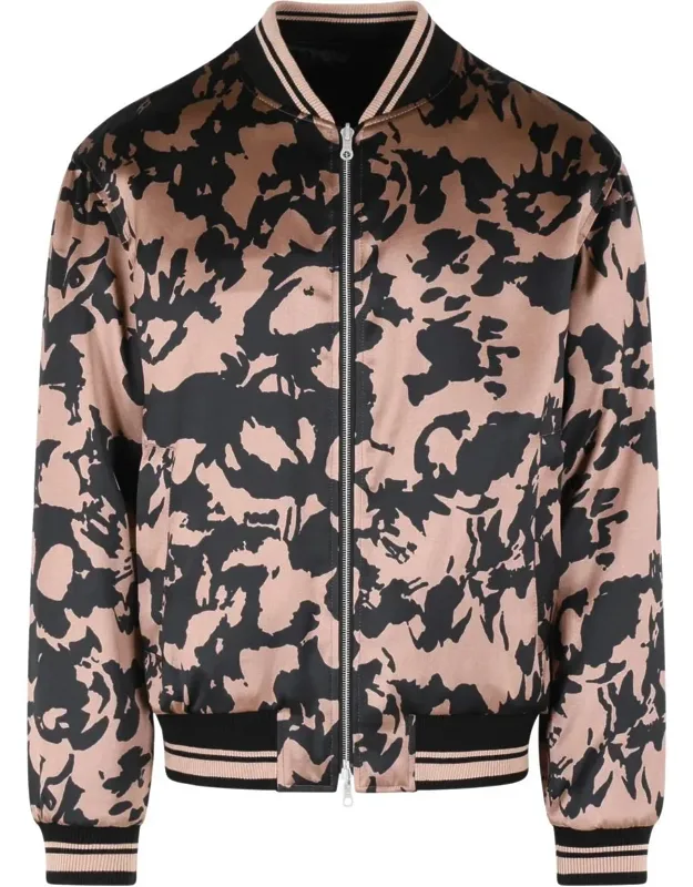 Reversible Bomber Jacket In Viscose Blend