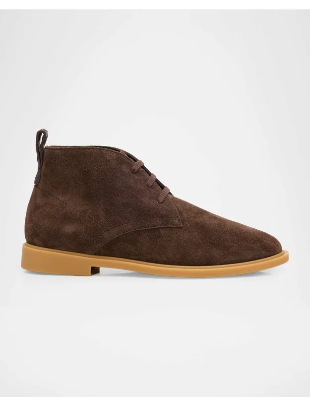 Astaire Suede Intrecciato Tab Lace-up Ankle Boots