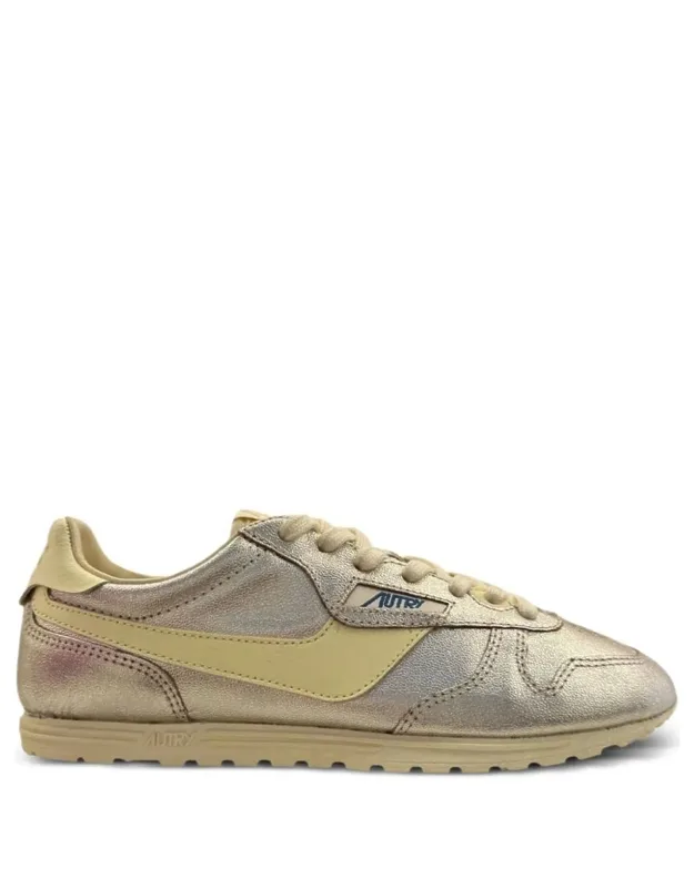 Windspin Laminated Leather Sneakers
