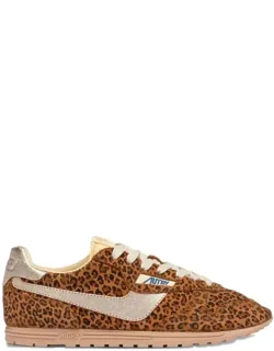 Windspin Leopard-print Suede Sneakers
