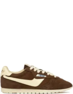 Windspin Suede And Leather Sneakers