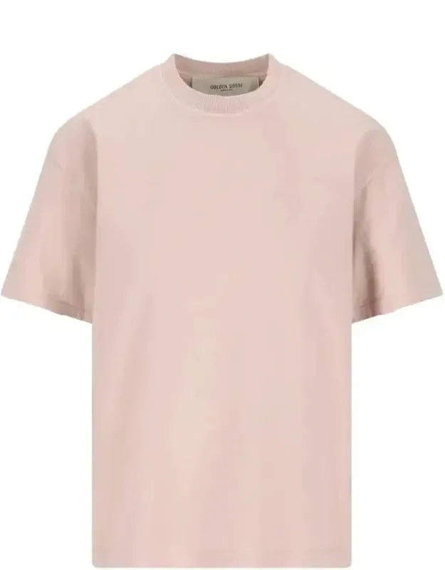 Aged-effect Cotton T-shirt With Reverse Logo On The Back