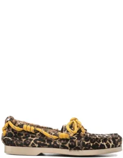 Leopard-print Pony Skin Cruise Loafers