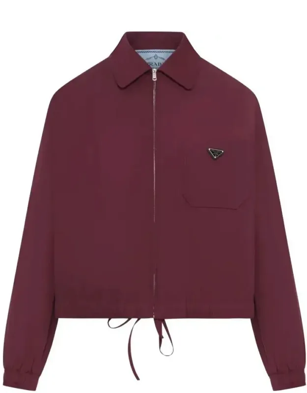 Cotton Blend Zipped Jacket