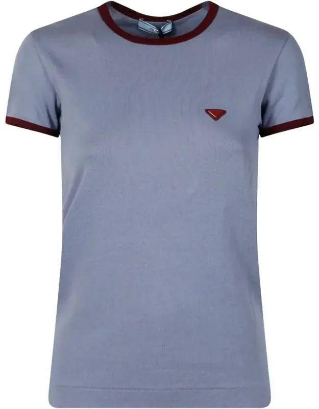 Contrast-trim Cotton T-shirt