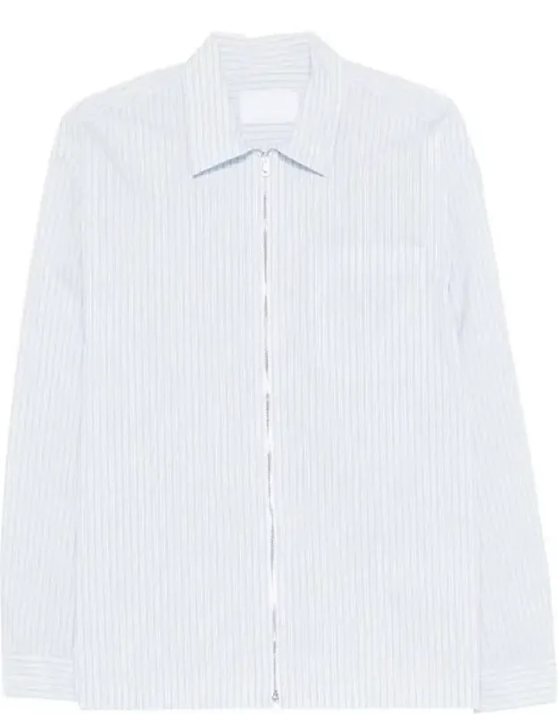 Striped Shirt With Full Zip