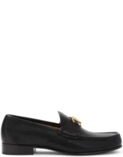 Valentino Garavani Loafers With Gold-tone V-logo