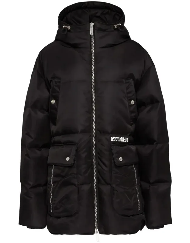 Quilted Hooded Coat