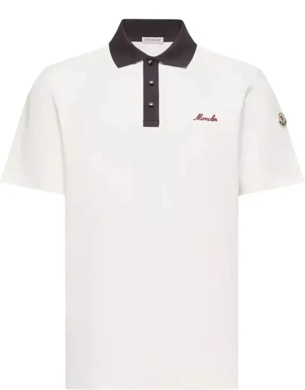 Embroidered Logo Cotton Pique Polo Shirt