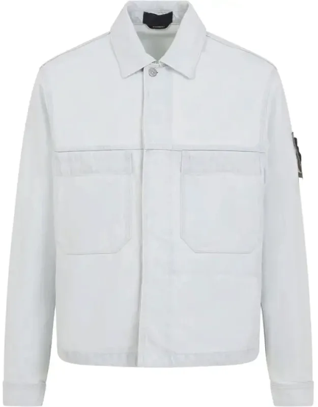 Jacket With Pointed Collar And Concealed Fastening
