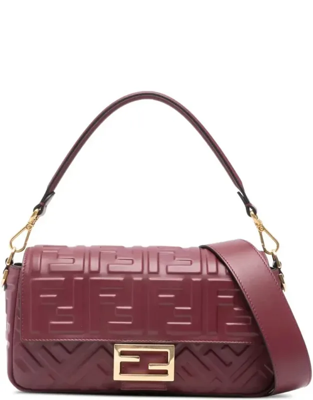 Medium Uette With Embossed Iconic Ff Motif Bag