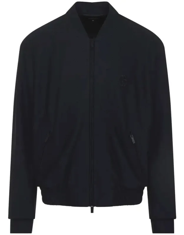 Jacket With Stand-up Collar And Zipped Pockets