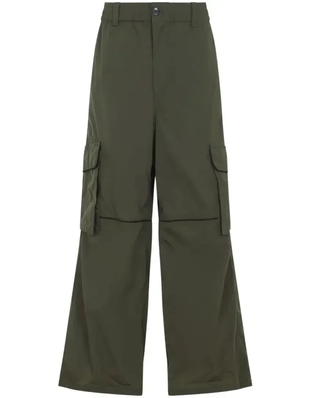 Pants With Concealed Drawstring And Cargo Pockets