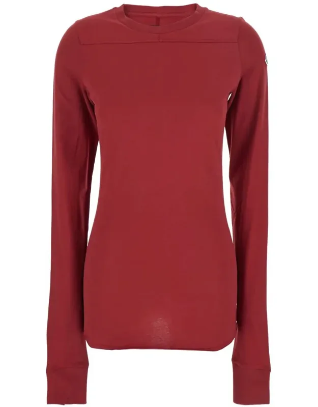 Girder Long-sleeve T-shirt With Logo Patch On The Side In Cotton