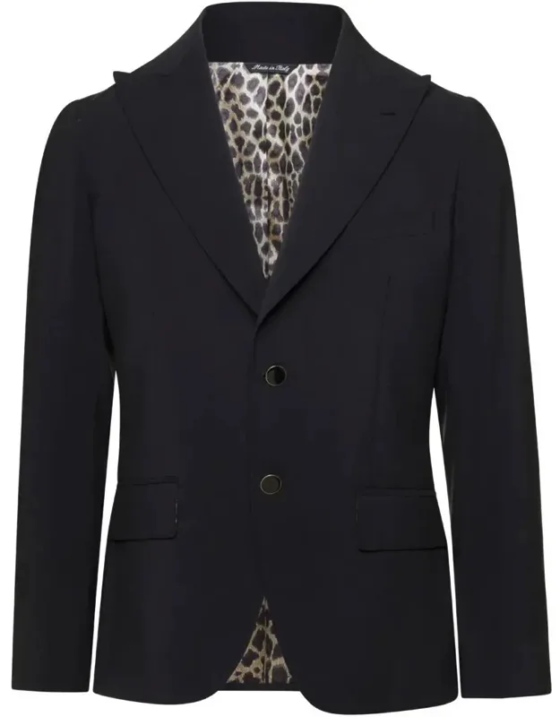 Single-breasted Blazer In Viscose Blend