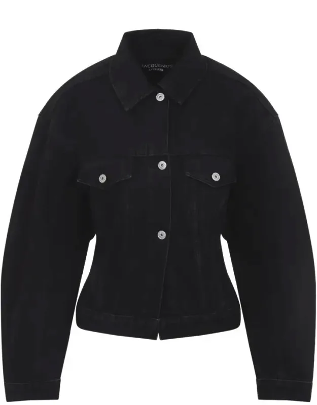 La Veste De-nimes Cotton Jacket With Flap Pockets And Nipped-in Waist