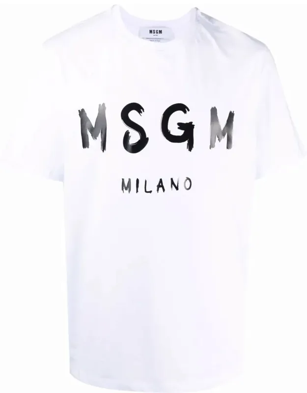 Brushed Logo Cotton T-shirt
