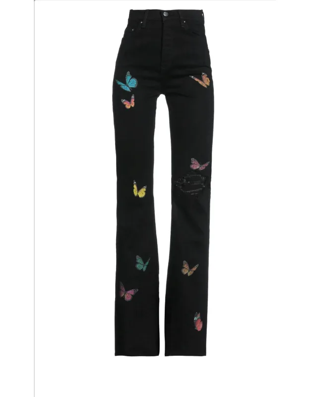 Butterfly Flare Broken Jeans