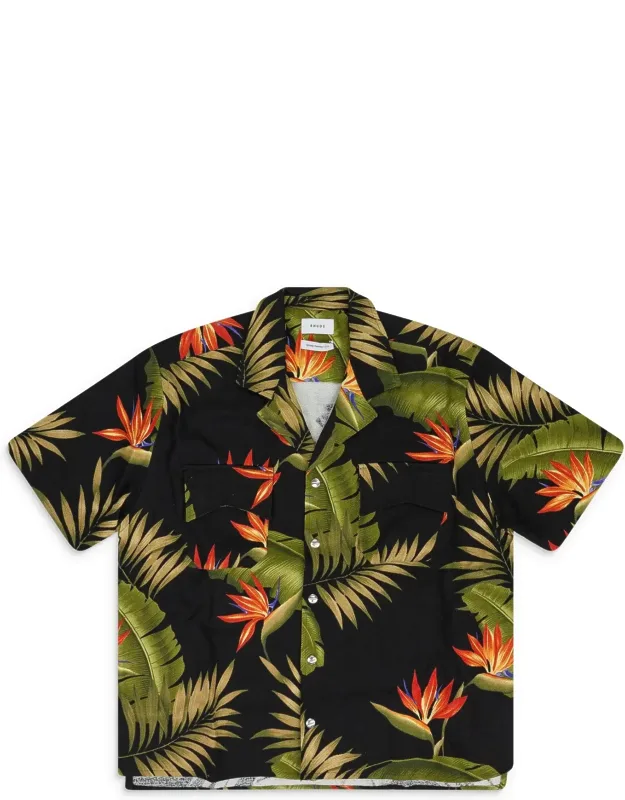 Multicolor Snap Hawaiian Button-down Shirt
