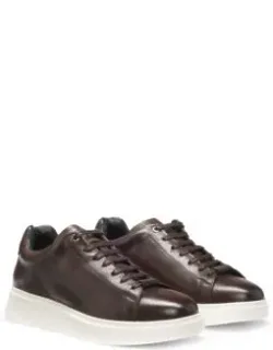 Rubber-sole Trainers In Leather